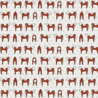 Red Tractor Collection - Red Cows On White Fat Qtr