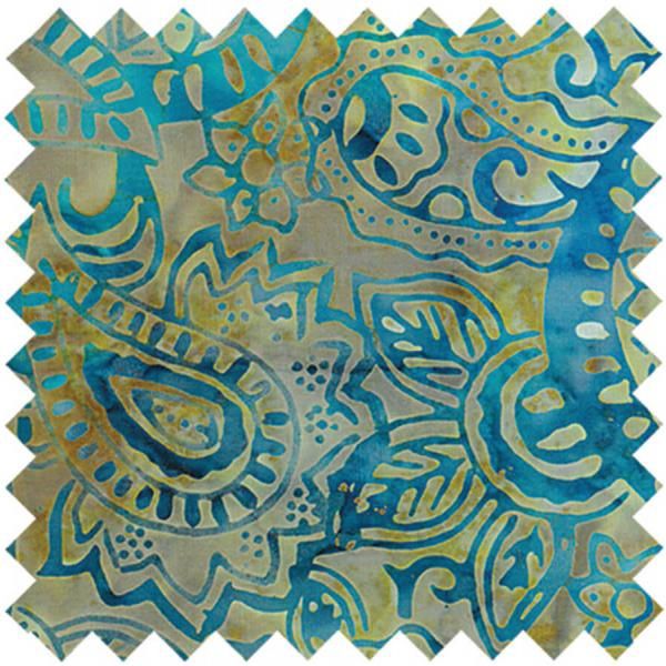 Blue and Green Batik -1409 Fat Qtr