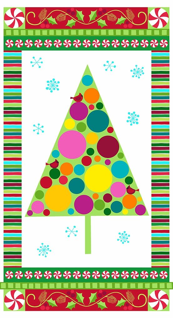 Very Merry 2020 Christmas Tree Panel
