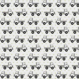 Red Tractor Collection - Trucks On White Fat Qtr