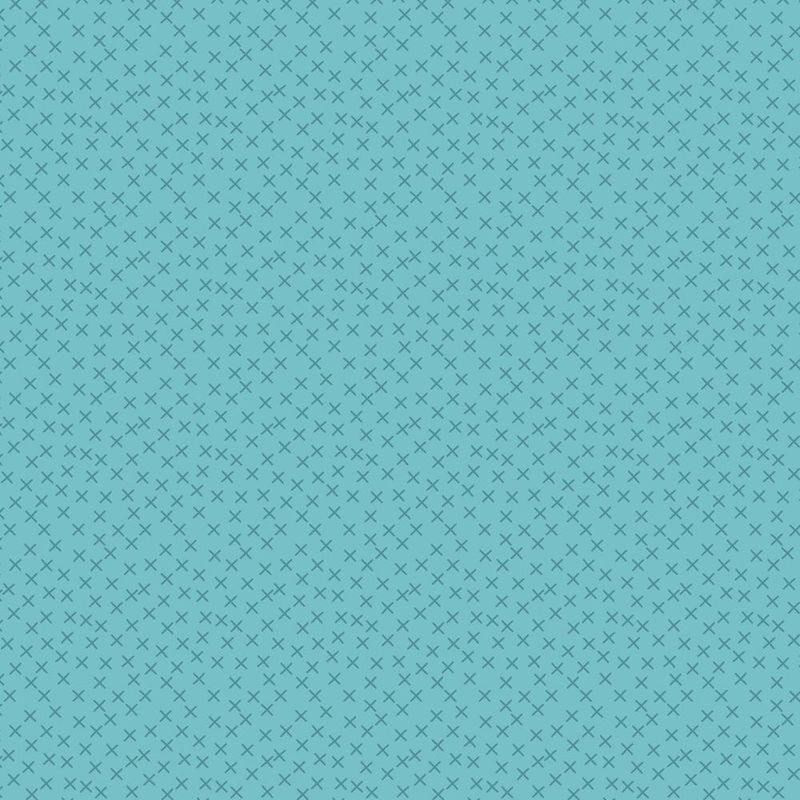 Building Blocks  Crossroads Teal Fat Qtr
