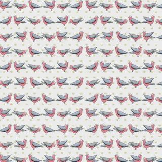 Red Tractor Collection - Gallahs On White Fat Qtr