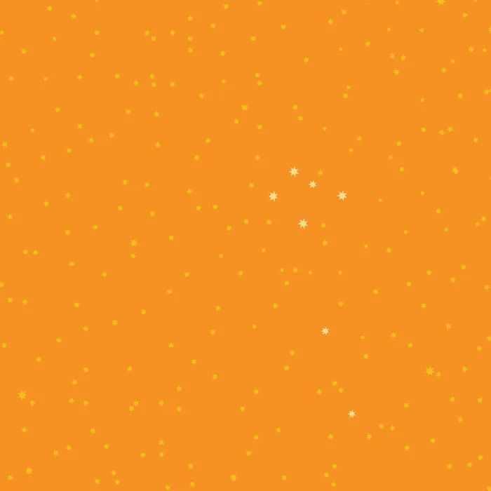 Bush Celebration - Orange Stars Fat Qtr