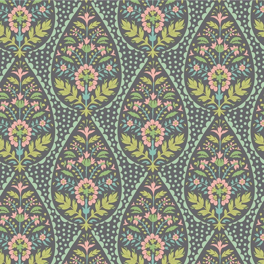 Tilda - Sanctuary - Adina - Greygreen - Fat Qtr