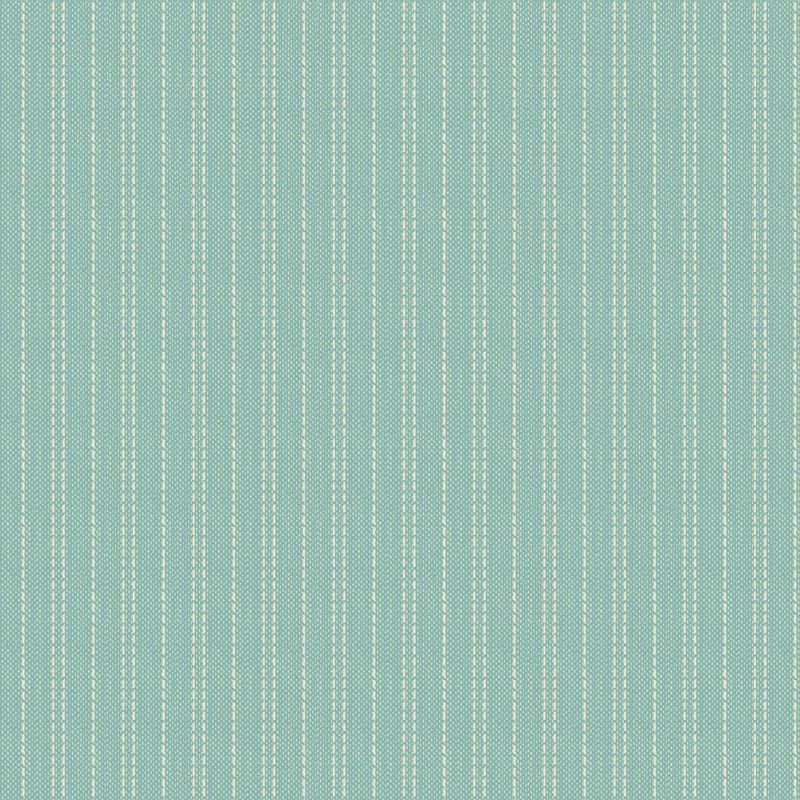 Creating Memories - Spring Seamstripe Teal Fat Qtr