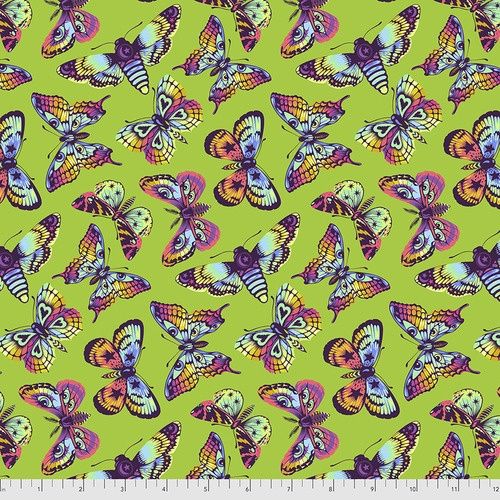 Butterfly Kisses - Avocado Fat Qtr