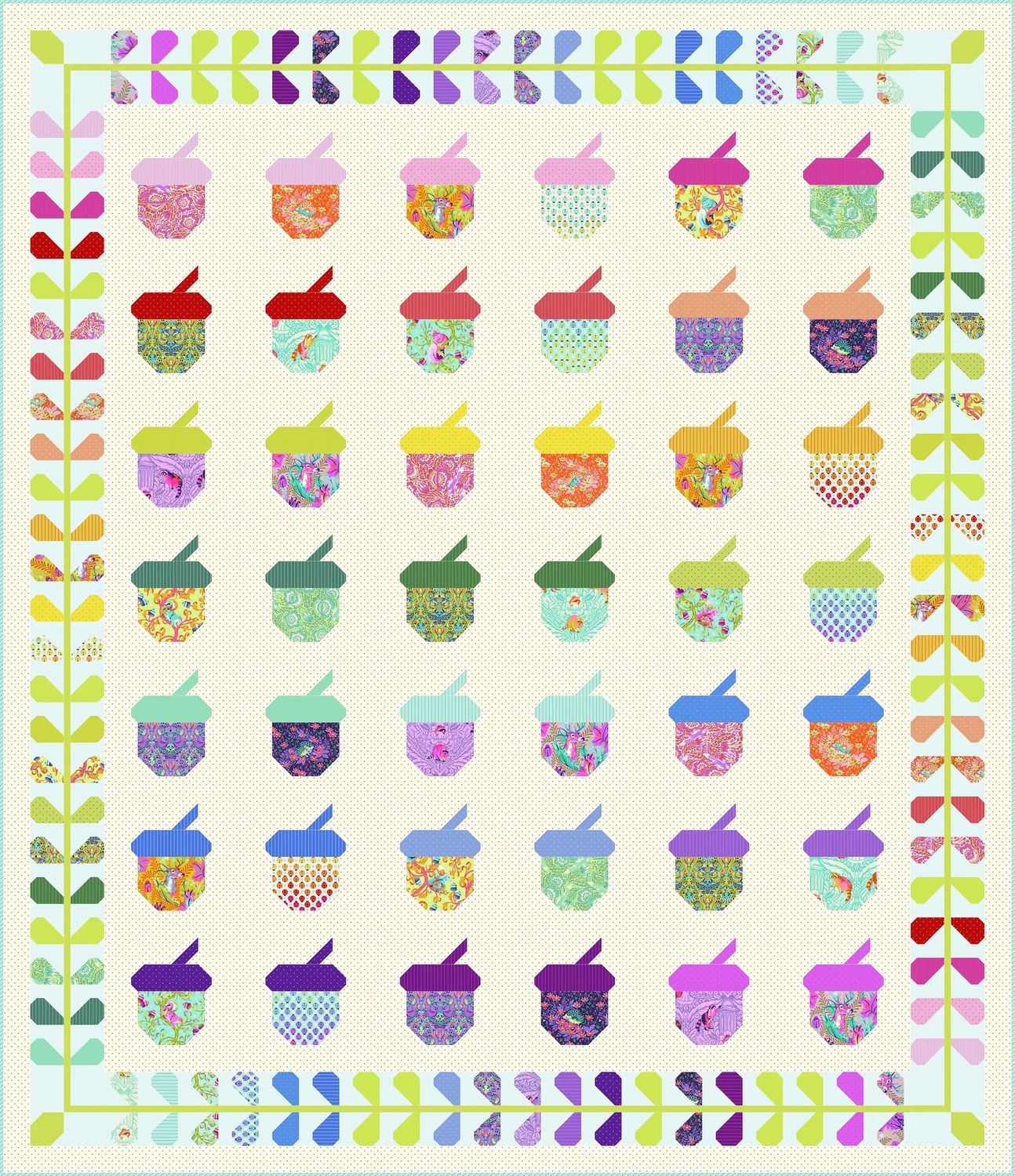 Tula Pink - Tiny Beasts - Nutty Quilt Kit