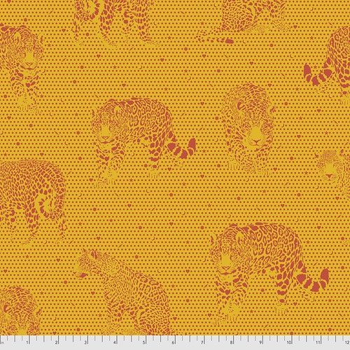 Lil Jaguars - Papaya Fat Qtr