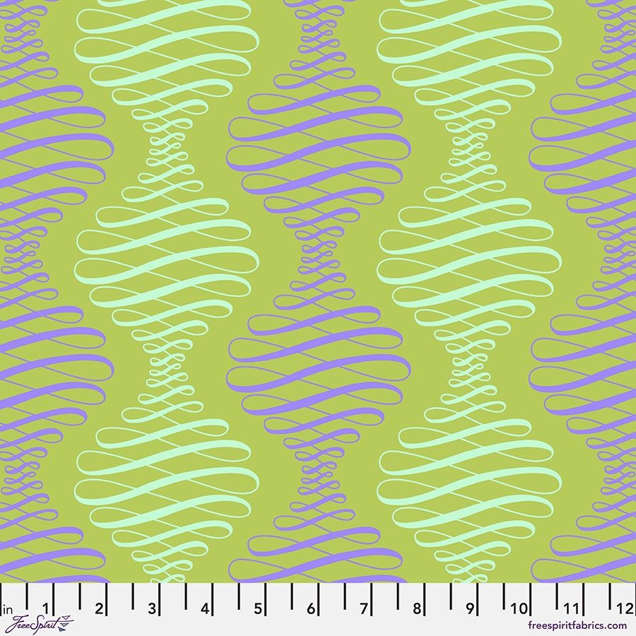 Parisville Deja Vu - Spencer Stripe - Pistachio Fat Qtr