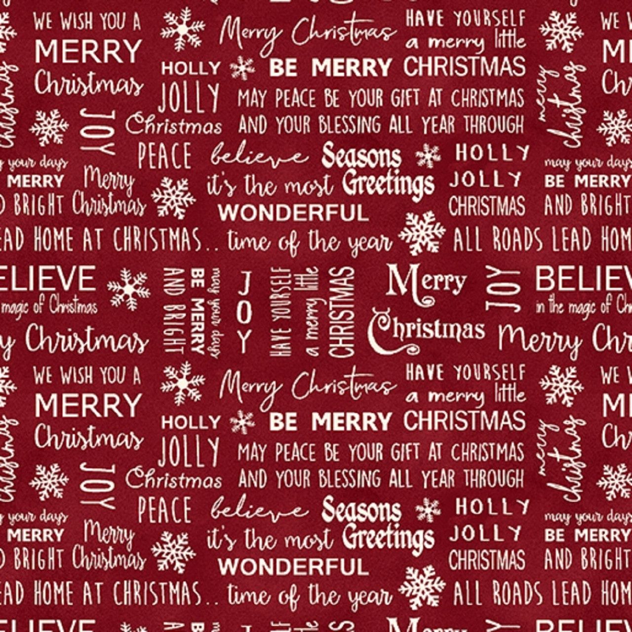 A Jingle Bell Christmas - Believe in Magic Berry Fat Qtr