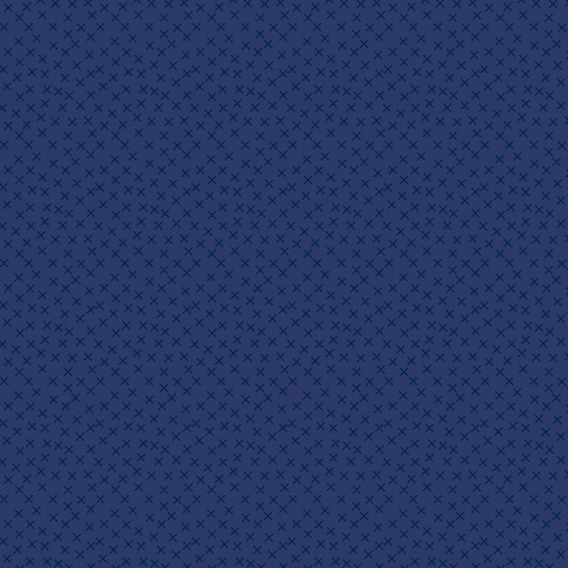Building Block Crossroads Navy Fat Qtr