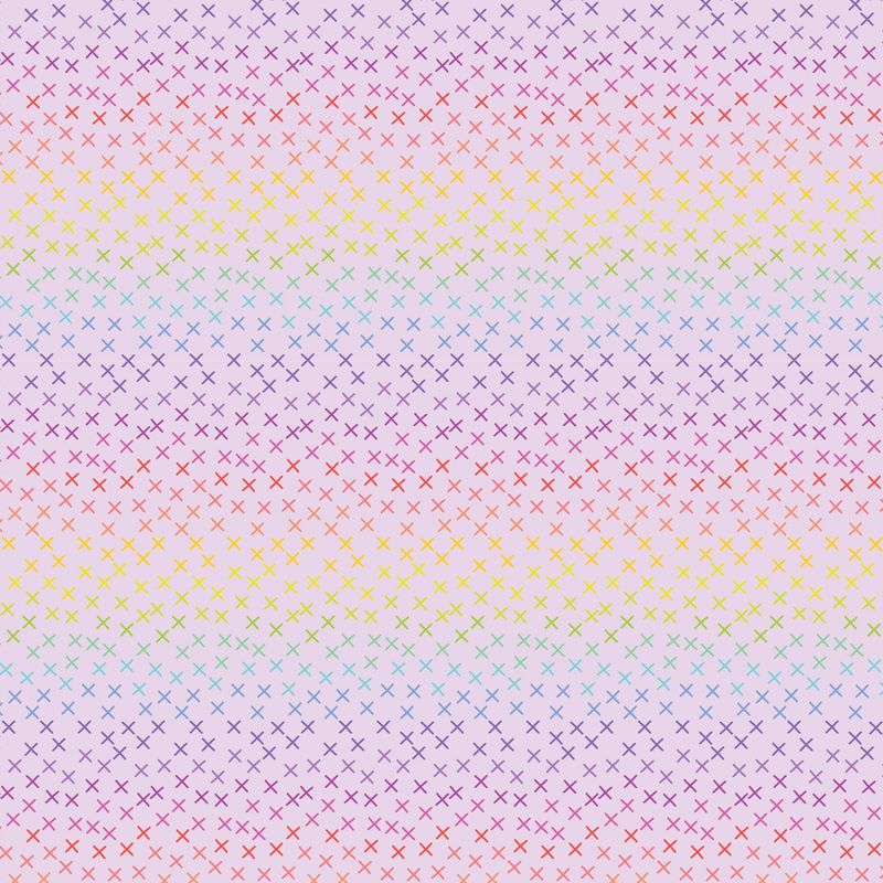 Building Block Crossroads Lilac Rainbow Fat Qtr