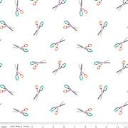 Make - Snip Snip White Fat Qtr
