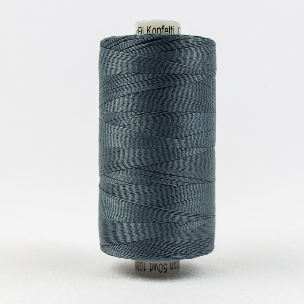 Wonderfil Konfetti KT1-904 Blue/Grey 50wt Egyptian Cotton Thread 1000m