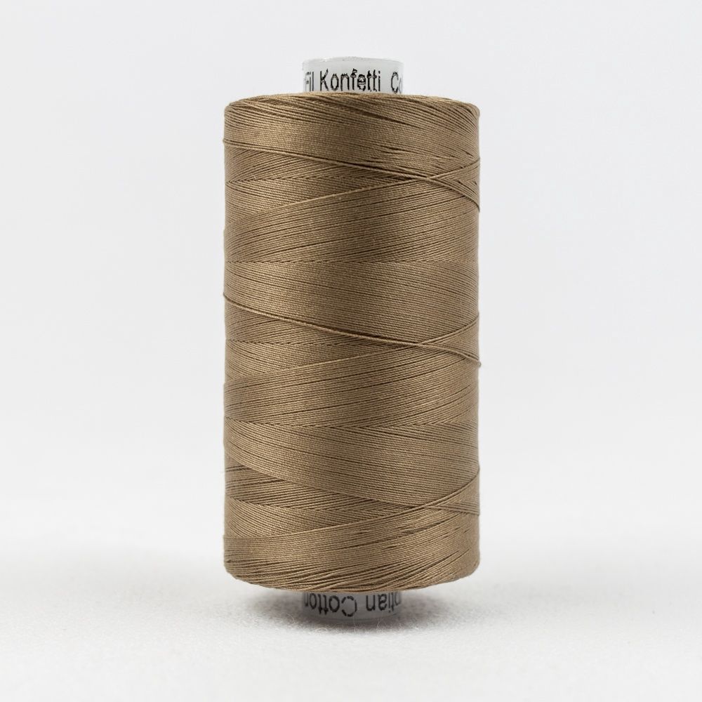 Wonderfil Konfetti KT1-801 Brown 50wt Egyptian Cotton Thread 1000m