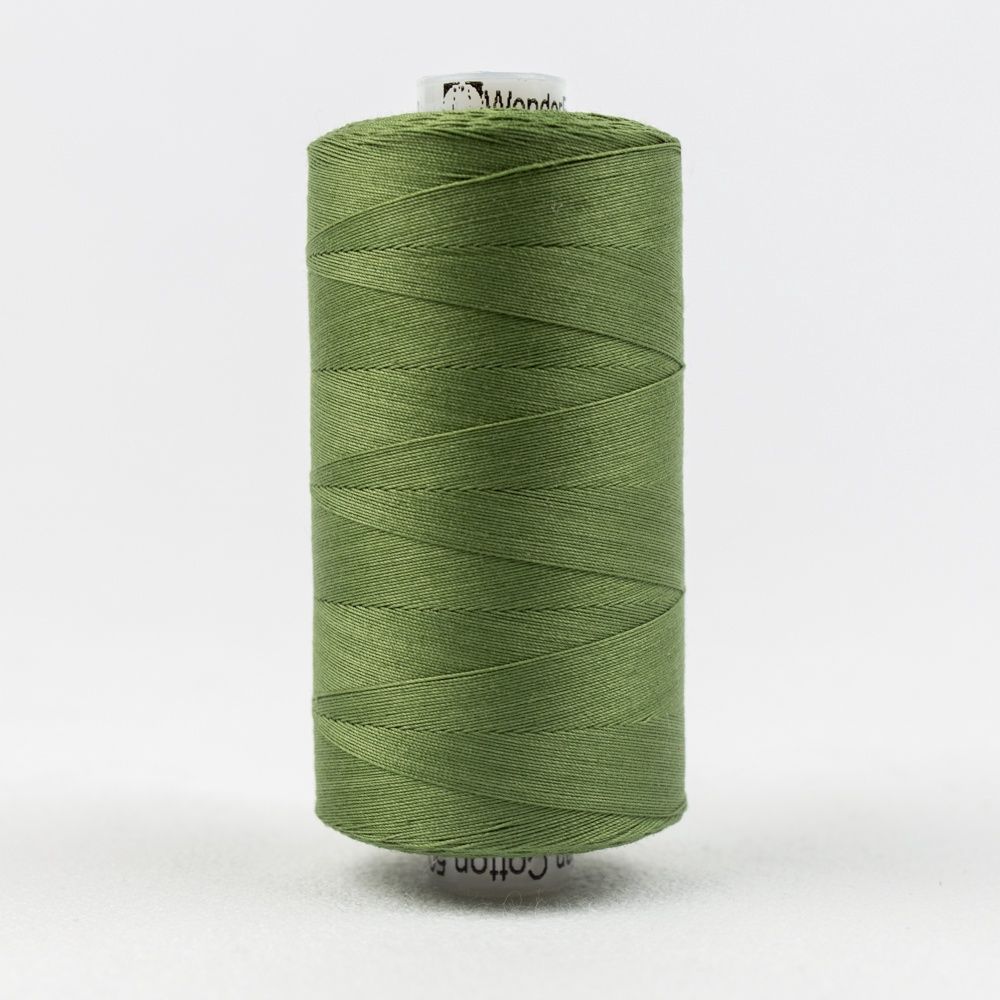 Wonderfil Konfetti KT1-708 Dark Olive 50wt Egyptian Cotton Thread 1000m