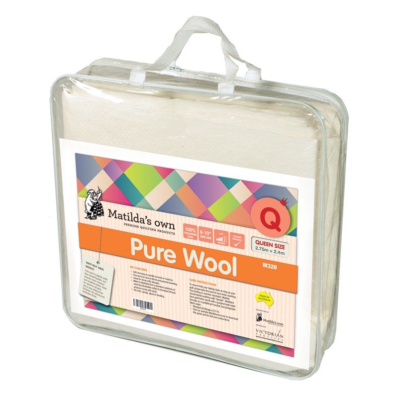 Matilda’s Own 100% Pure Wool Queen Size Precut 2.75m x 2.4m (Bulky Item)