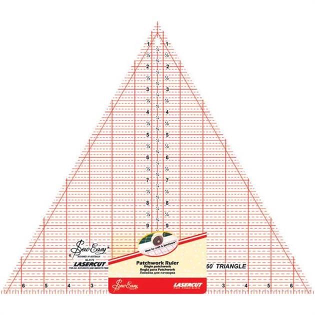 Sew Easy Patchwork Ruler Triangle 60 Degrees 12&quot;
