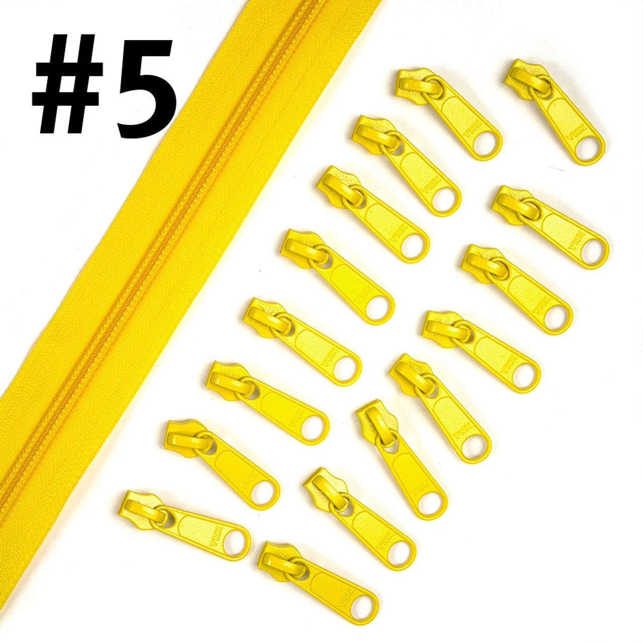 Bag Zipper 4m with Pulls -YKK #5 - Dandelion