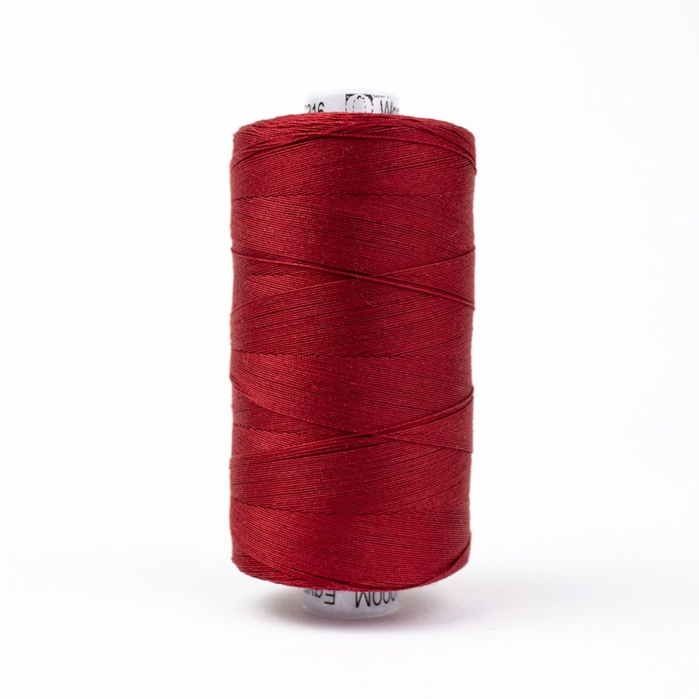 Wonderfil Konfetti KT1-316 Hot Red 50wt Egyptian Cotton Thread 1000m