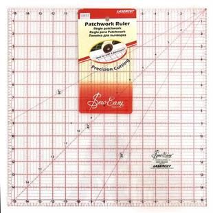 Sew Easy Patchwork Ruler 15.5" x 15.5" (Bulky Item)