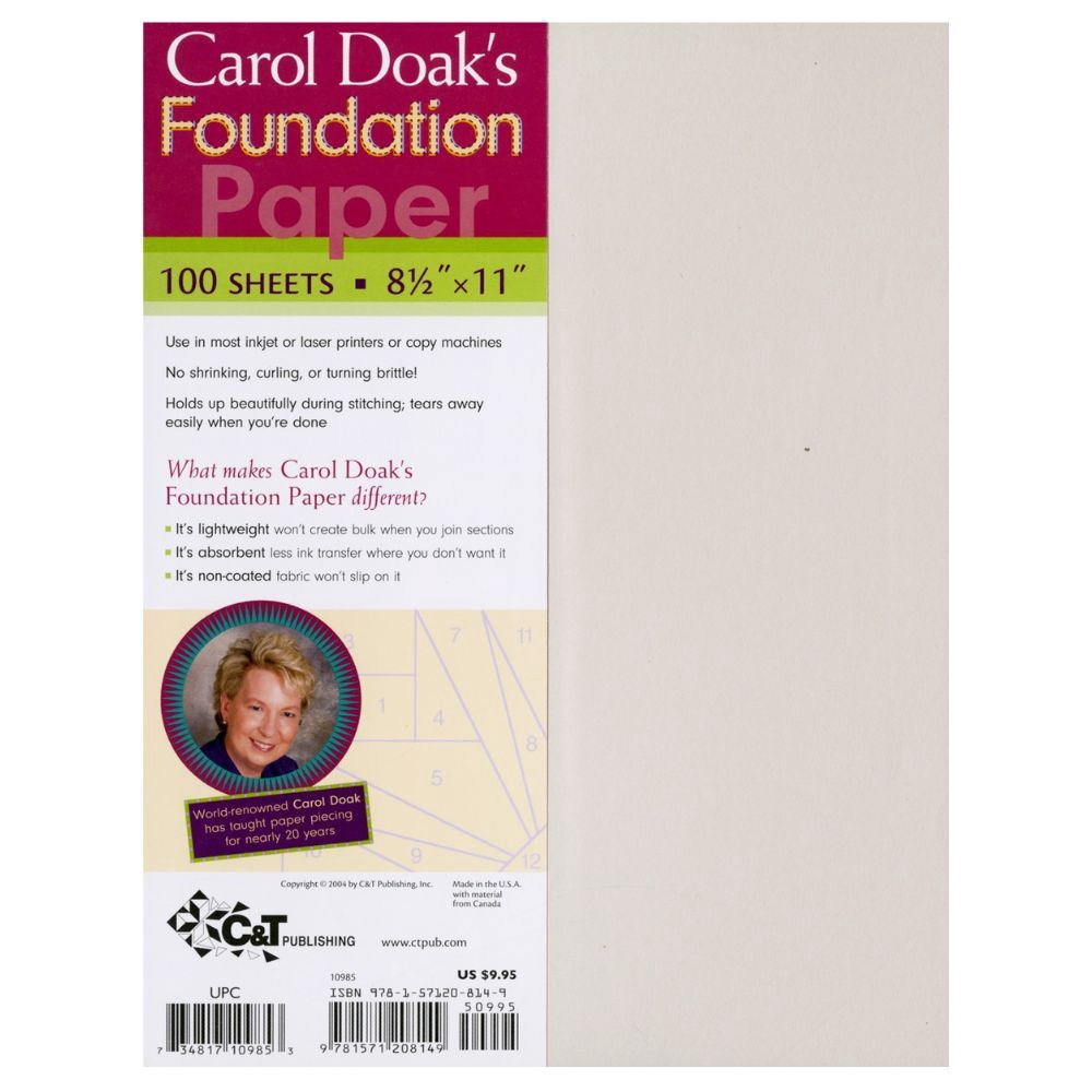 Carol Doak&#39;s Foundation Paper (8-1/2in x 11in) 100 sheets