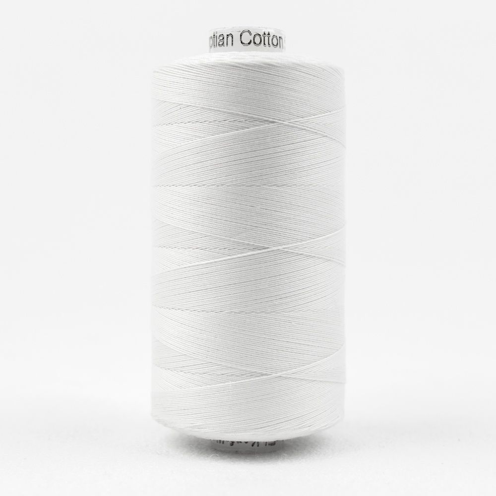 Wonderfil Konfetti KT1-100 White 50wt Egyptian Cotton Thread 1000m