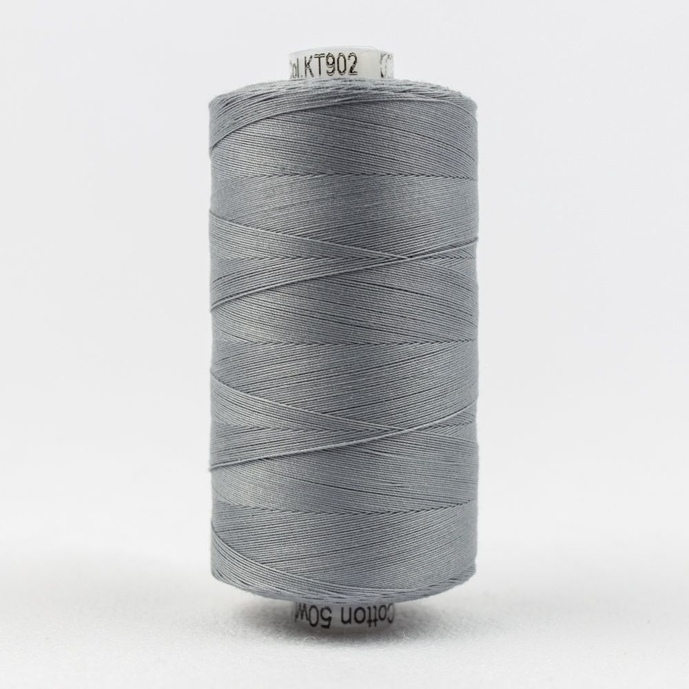 Wonderfil Konfetti KT1-902 Medium Grey 50wt Egyptian Cotton Thread 1000m
