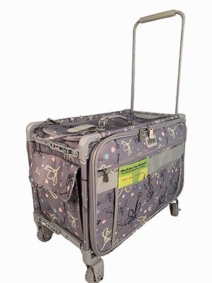 Tutto Machine Bag on Wheels XLarge - Grey with Daisy (Bulky Item)
