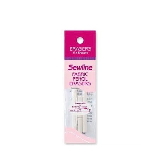 Sewline Fabric Pencil Erasers (6pk)