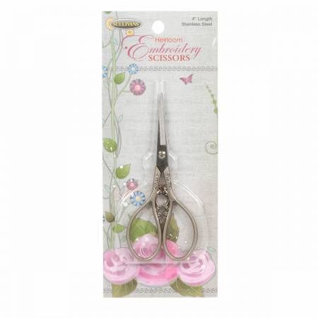 Heirloom Embroidery Scissors Pewter Teardrop Handle