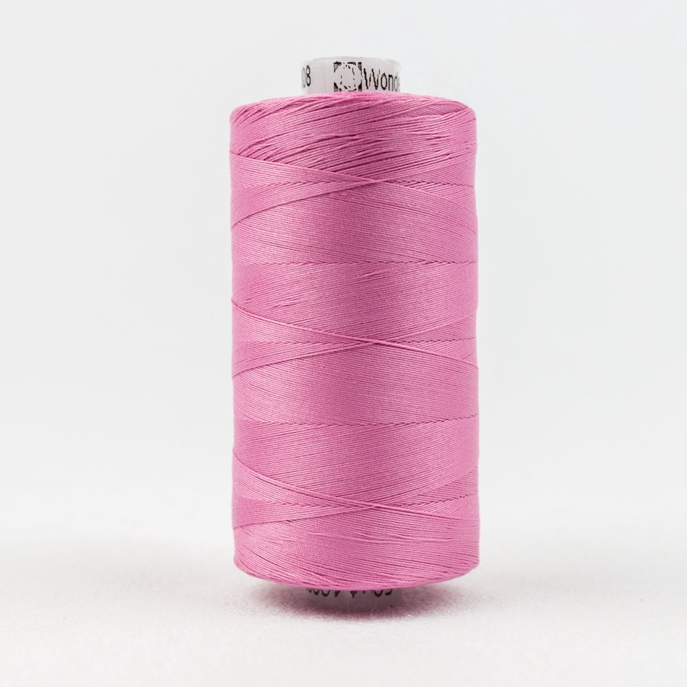 Wonderfil Konfetti KT1-308 Carnation Pink 50wt Egyptian Cotton Thread 1000m
