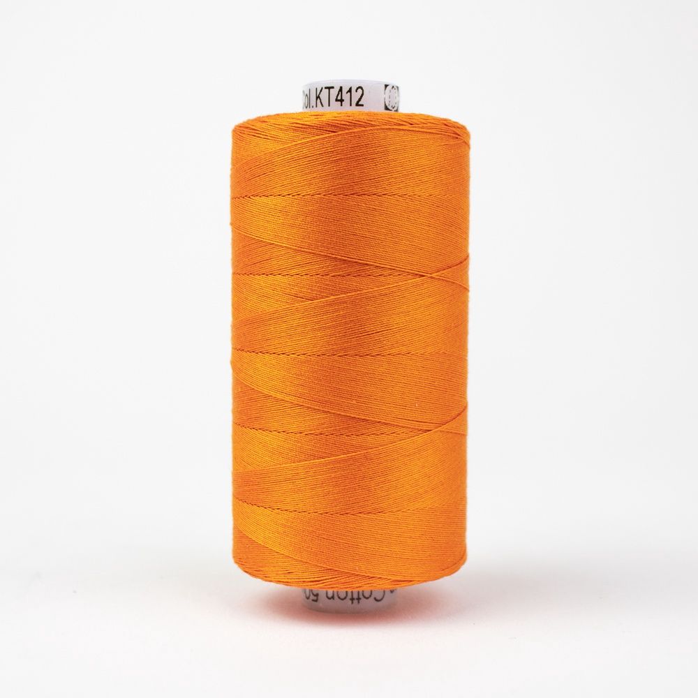 Wonderfil Konfetti KT1-412 Pumpkin 50wt Egyptian Cotton Thread 1000m