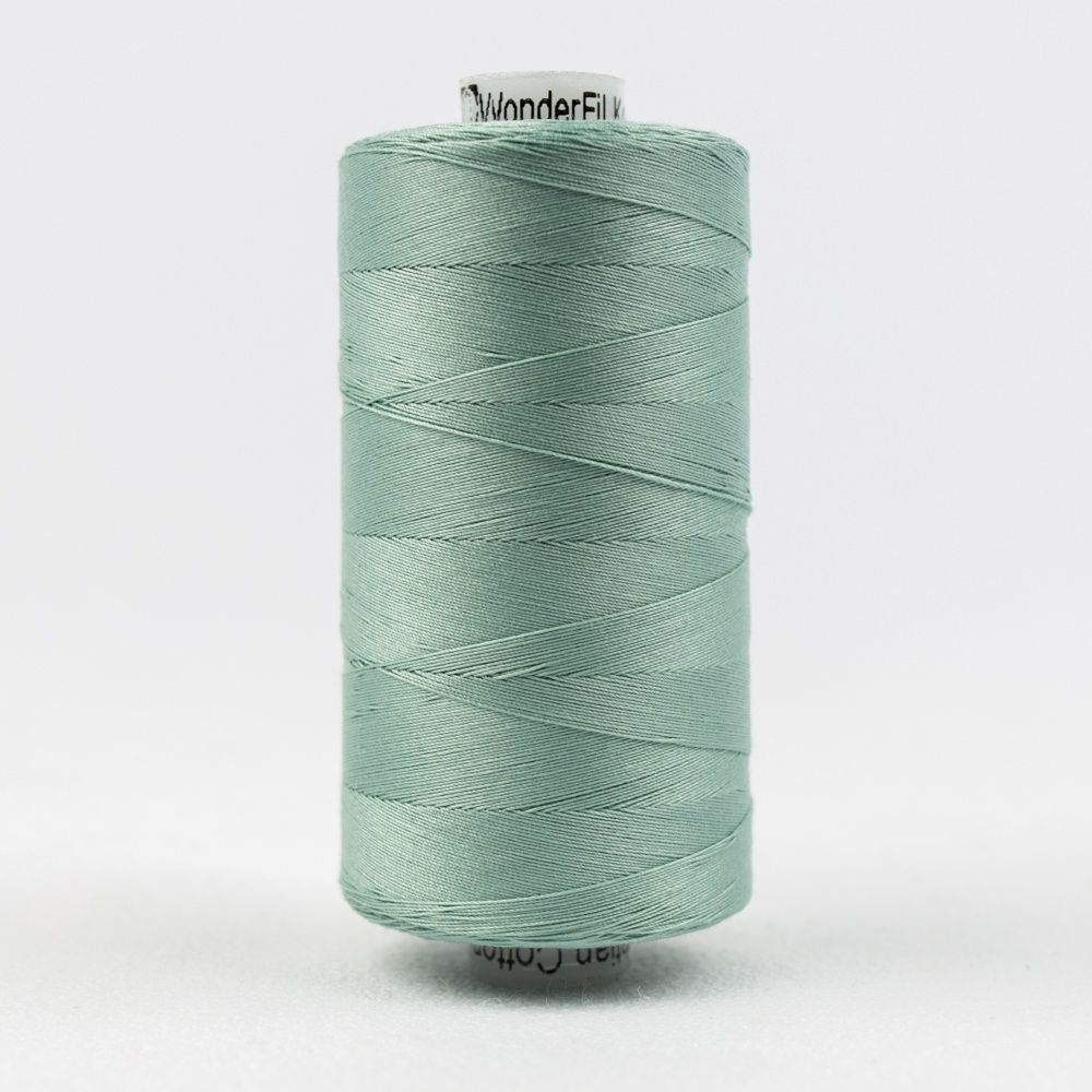Wonderfil Konfetti KT1-610 Drab Teal 50wt Egyptian Cotton Thread 1000m