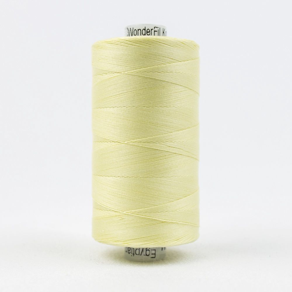 Wonderfil Konfetti KT1-405 Pale Yellow 50wt Egyptian Cotton Thread 1000m