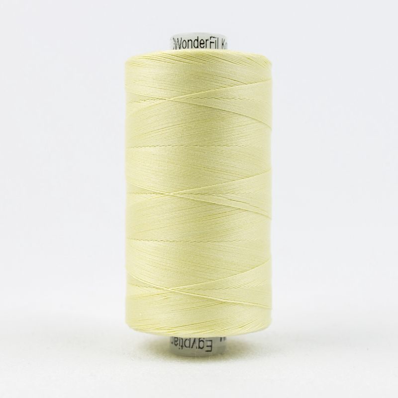 Konfetti 50wt Double Gassed Egyptian Cotton (1000m) KT1 - 405 Pale Yellow