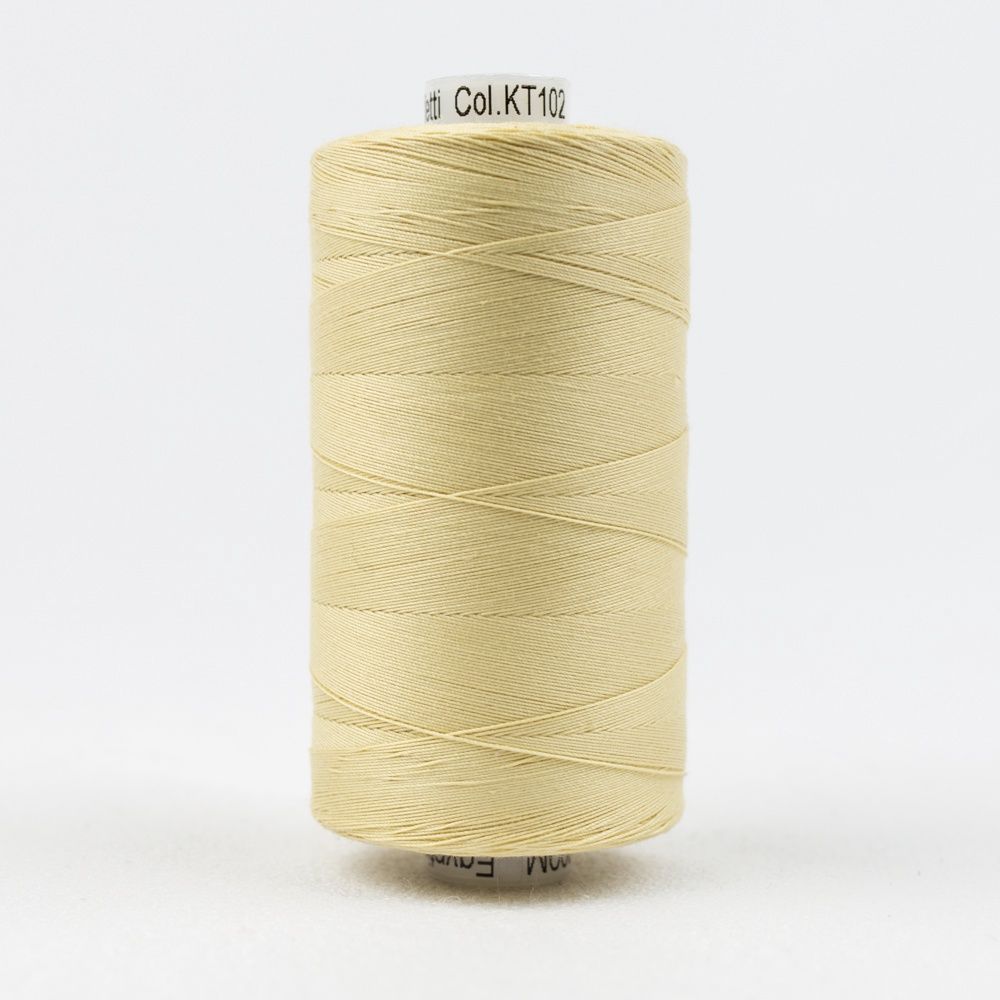 Wonderfil Konfetti KT1-102 Ecru 50wt Egyptian Cotton Thread 1000m