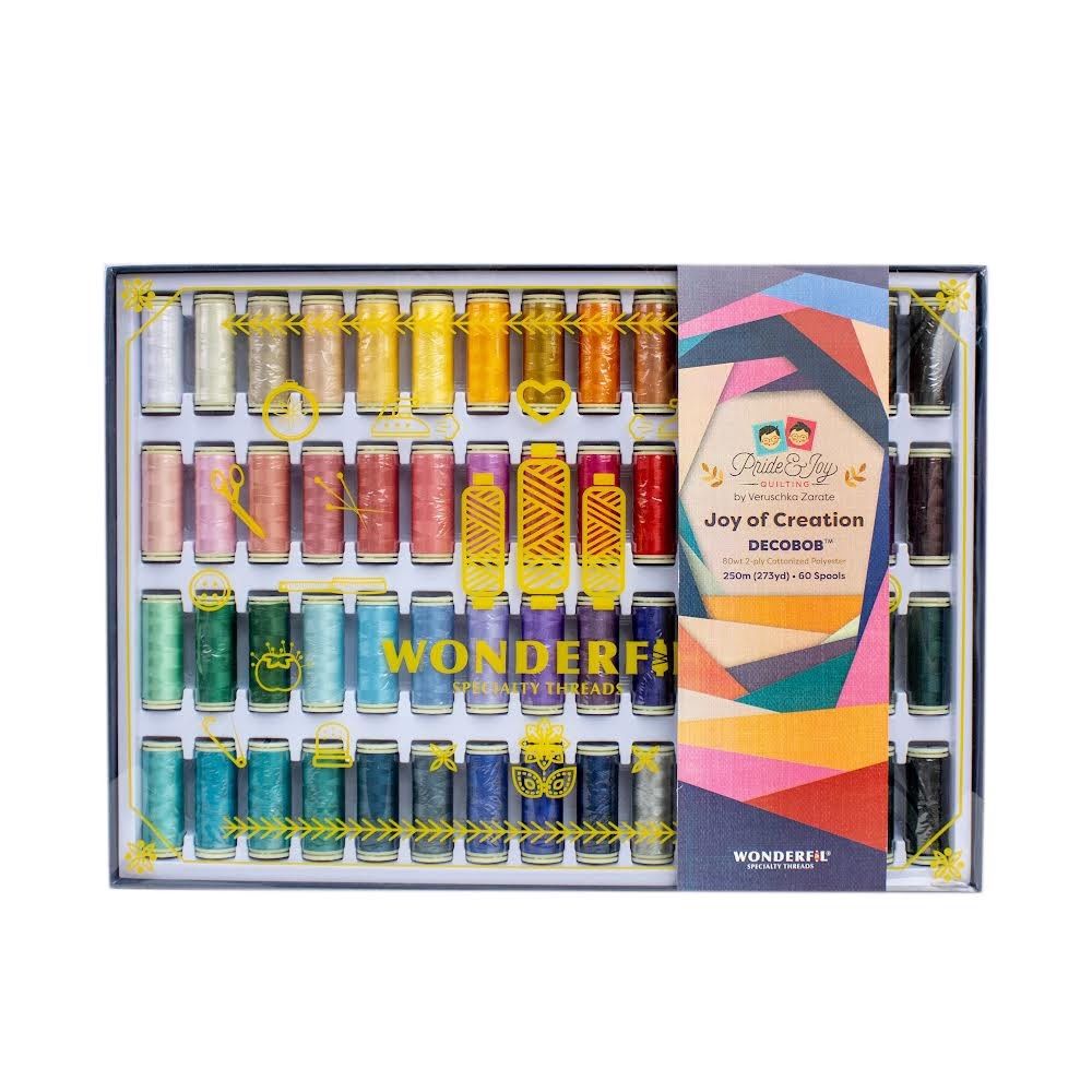 DecoBob Joy of Creation by Pride and Joy Quilting 80wt Thread Pack