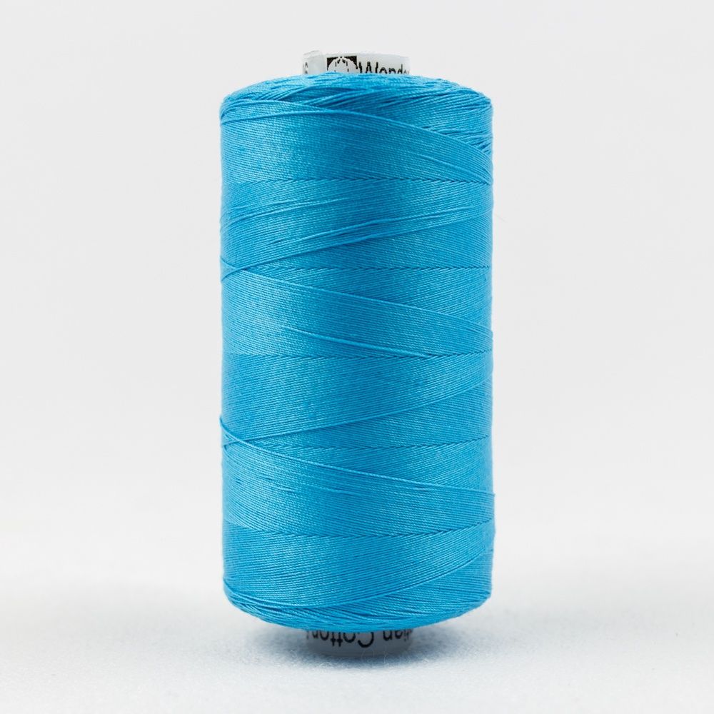 Wonderfil Konfetti KT1-606 Peacock Blue 50wt Egyptian Cotton Thread 1000m
