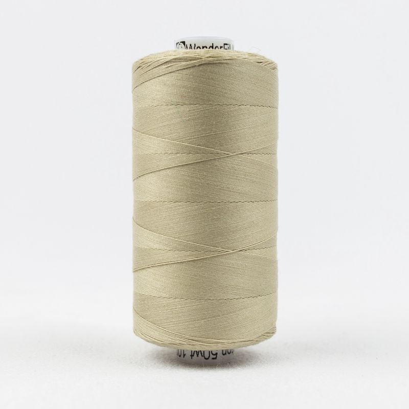 Wonderfil Konfetti KT1-807 Tan 50wt Egyptian Cotton Thread 1000m