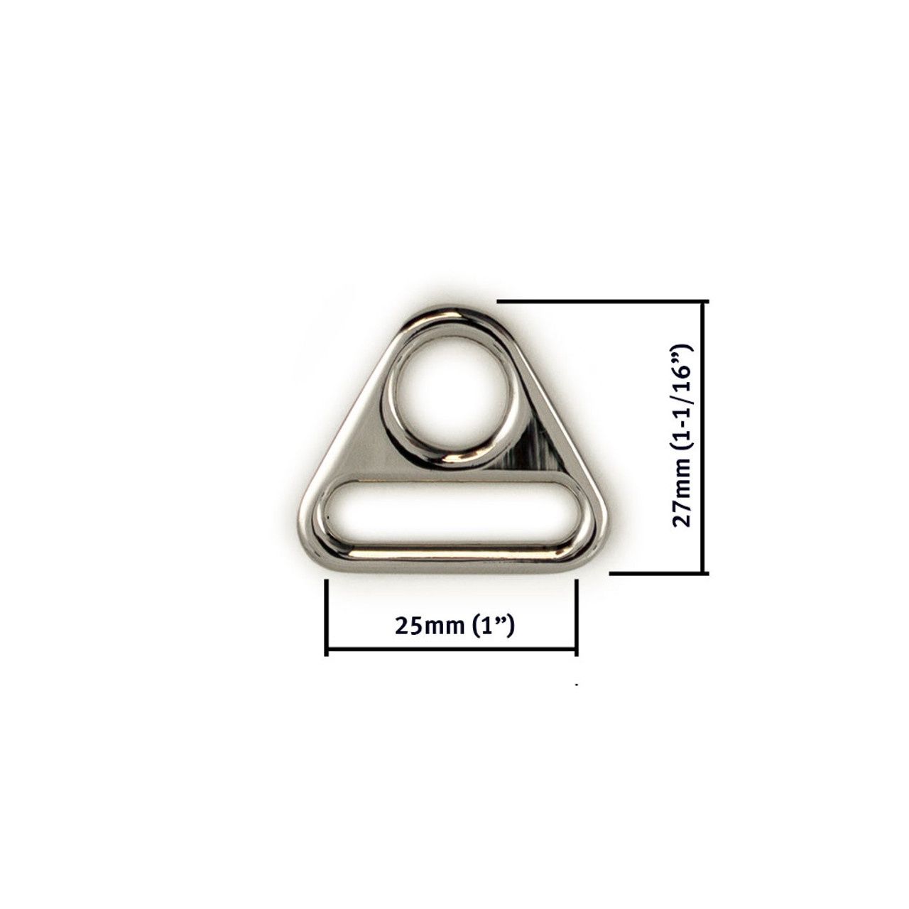 Triangle Rings 25mm (1&quot;) - Silver