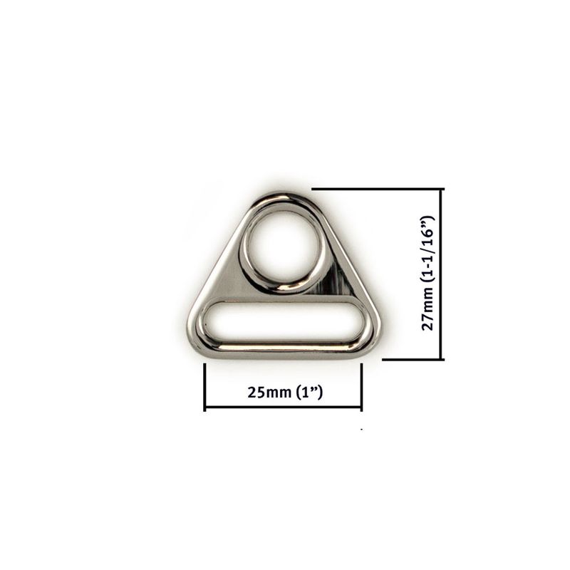 Triangle Rings 25mm (1") - Silver