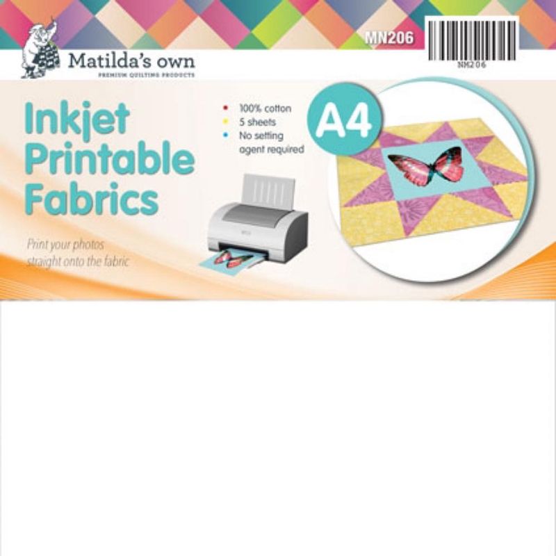 Inkjet Printable Fabric A4