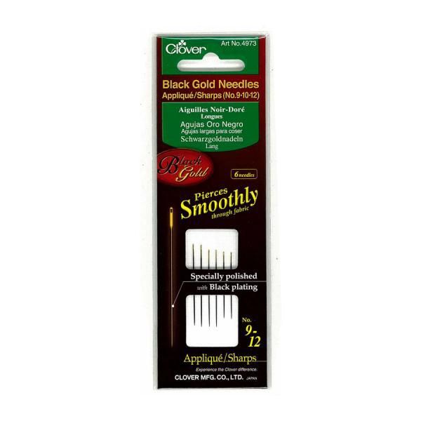 Clover Black Gold Needles Sharp Assorted