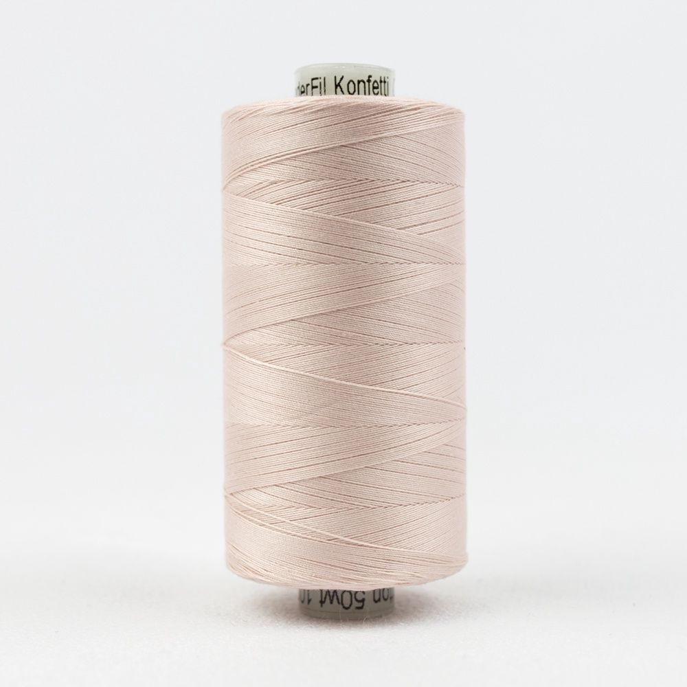 Wonderfil Konfetti KT1-303 Baby Pink 50wt Egyptian Cotton Thread 1000m
