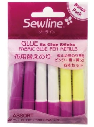 Sewline Glue Multi Colour Refills (6)