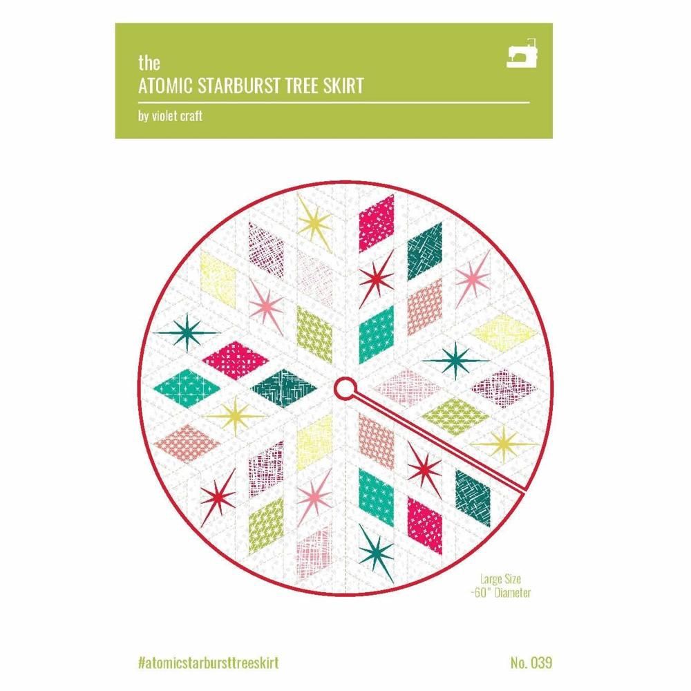 Violet Craft - Atomic Starburst Tree Skirt Pattern