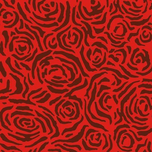 Lorikeet Aloft - Swirls Red
