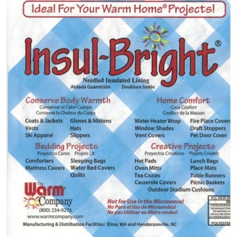 InsulBright Wadding 22 inch wide (Bulky Item)