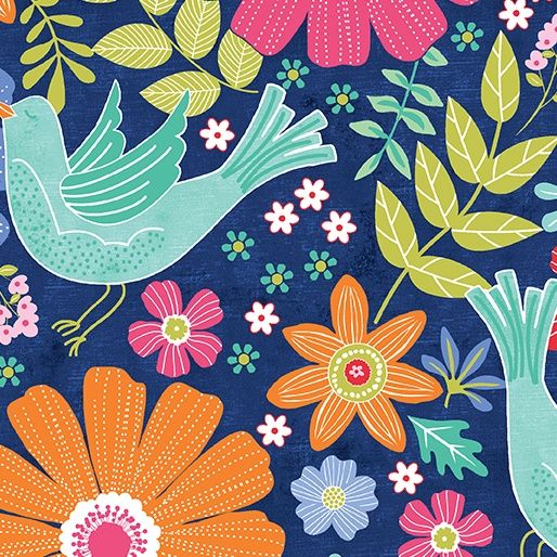 Chalk Garden - Happy Garden Navy